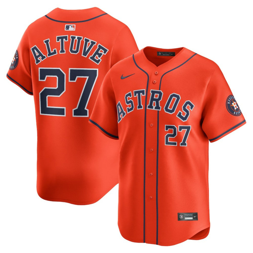 Jose Altuve Houston Astros Nike Alternate Limited Player Jersey - Orange Jerseys