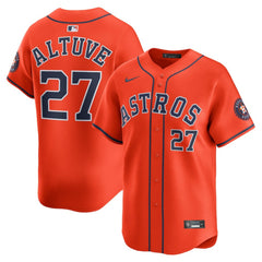 Jose Altuve Houston Astros Nike Alternate Limited Player Jersey - Orange Jerseys