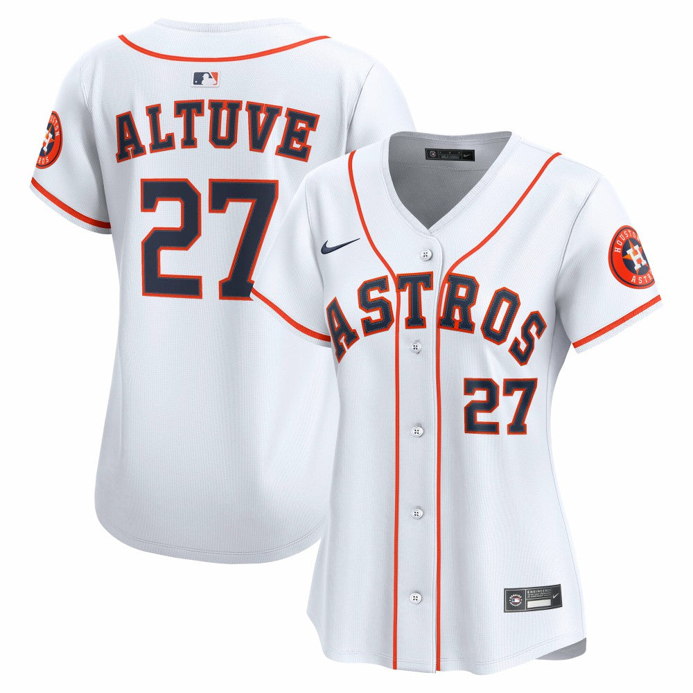 Jose Altuve Houston Astros Nike Women's Home Limited Player Jersey - White Jerseys