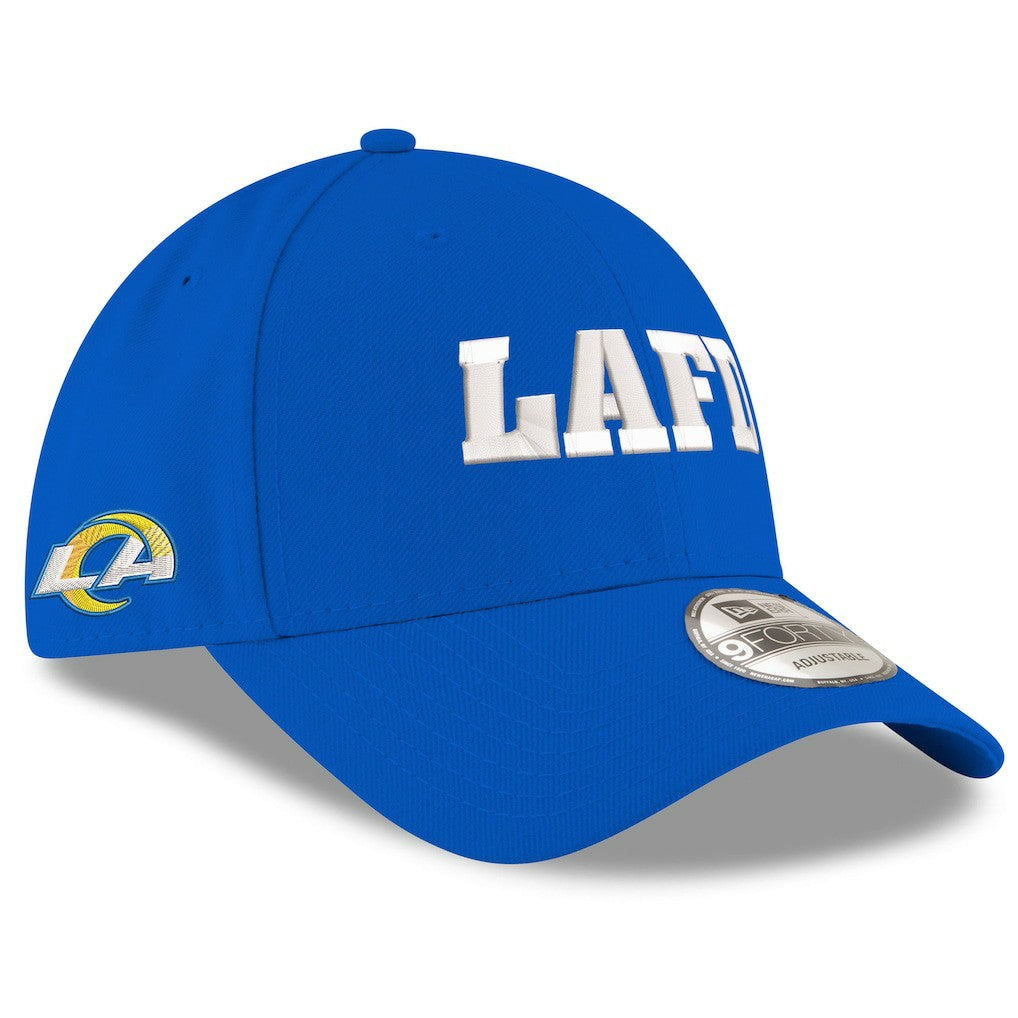 Los Angeles Rams New Era LAFD 9FORTY Adjustable Hat - Royal Hats