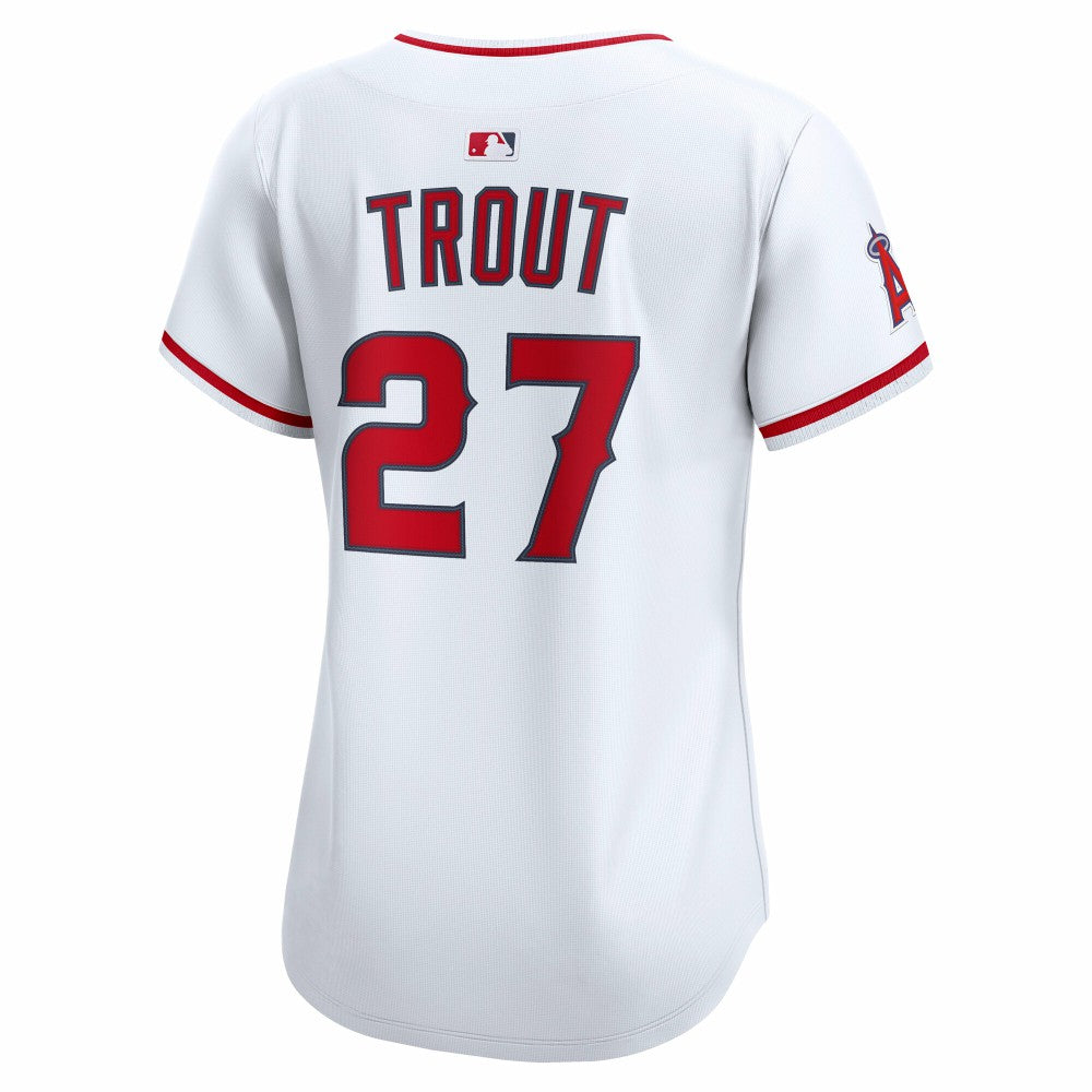 Mike Trout Los Angeles Angels Nike Women's Home Limited Player Jersey - White Jerseys