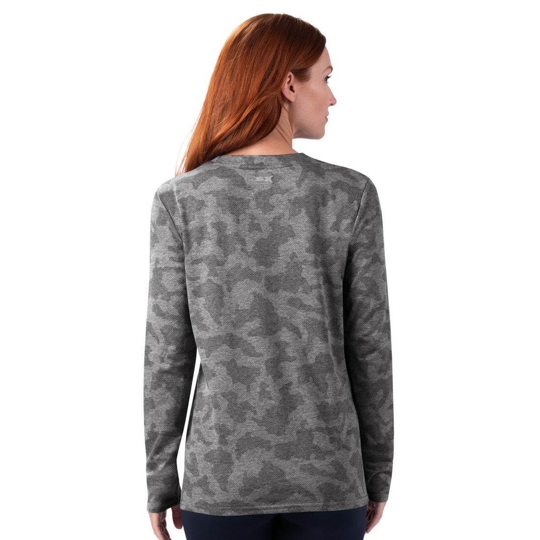 Detroit Lions MSX by Michael Strahan Women's Camo Performance Long Sleeve T-Shirt - Grey T-shirts