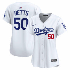 Mookie Betts Los Angeles Dodgers Nike Women's Home Limited Player Jersey - White Jerseys