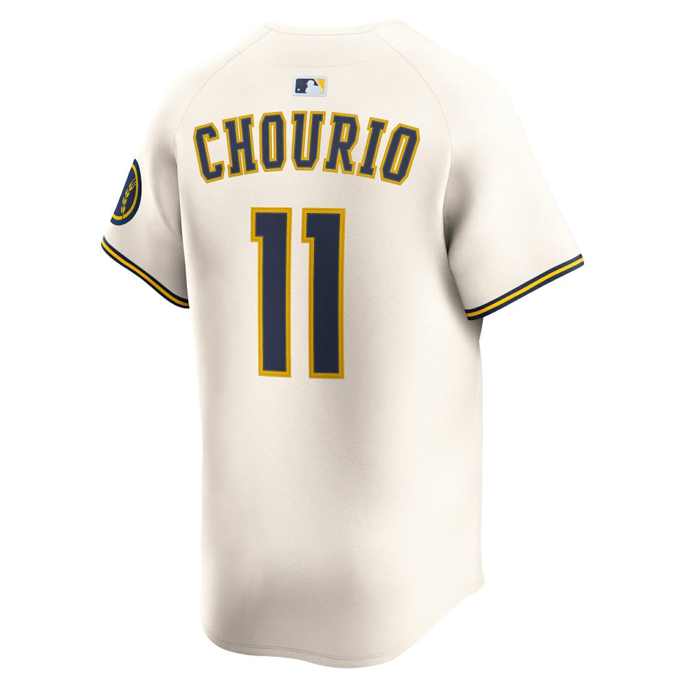 Jackson Chourio Milwaukee Brewers Nike Home Limited Jersey - Cream Jerseys
