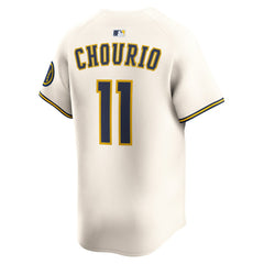 Jackson Chourio Milwaukee Brewers Nike Home Limited Jersey - Cream Jerseys