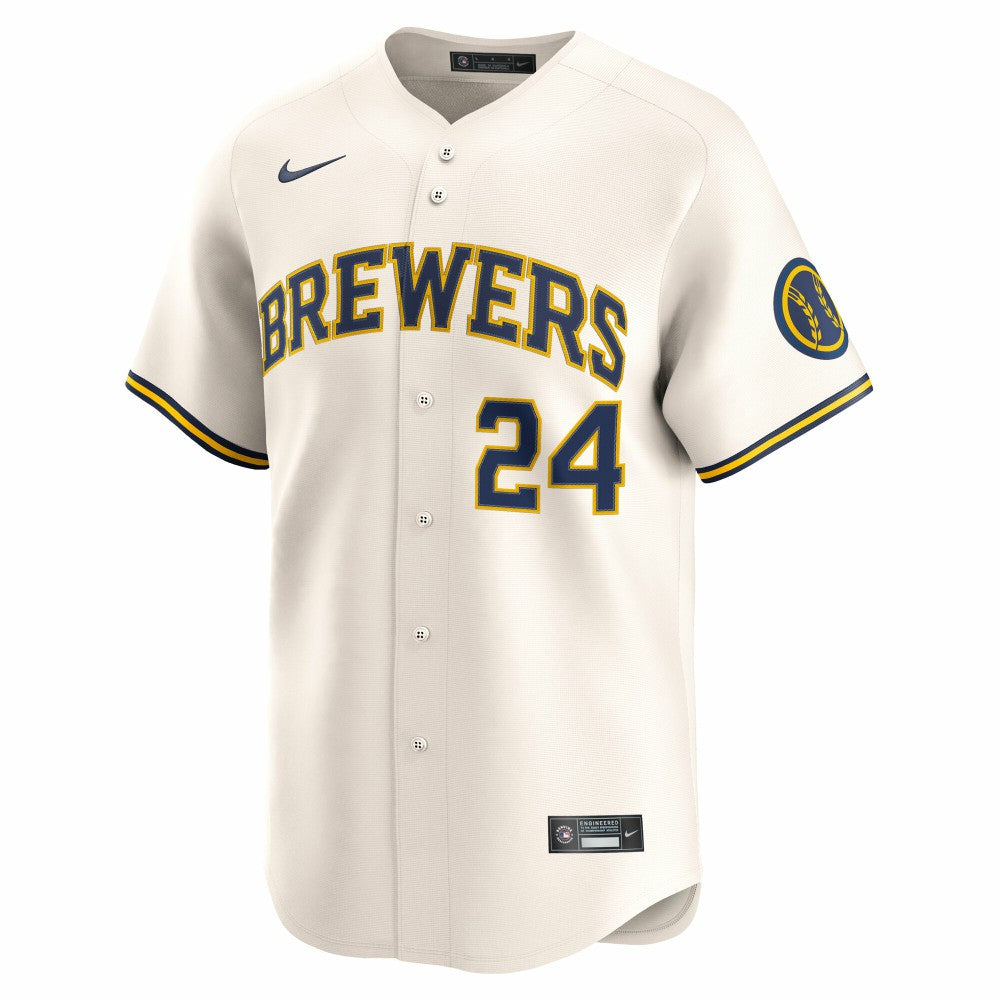 William Contreras Milwaukee Brewers Nike Home Limited Player Jersey - Cream Jerseys