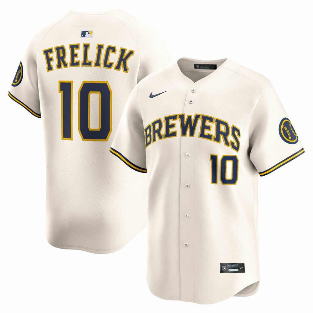 Sal Frelick Milwaukee Brewers Nike Home Limited Player Jersey - Cream Jerseys