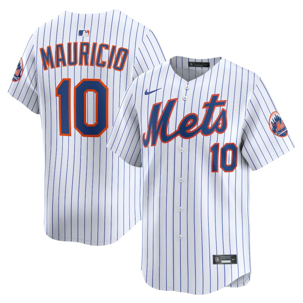 Ronny Mauricio New York Mets Nike Home Limited Player Jersey - White Jerseys