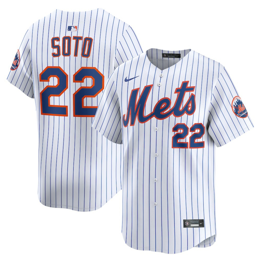 Juan Soto New York Mets Nike Home Limited Jersey - White Jerseys