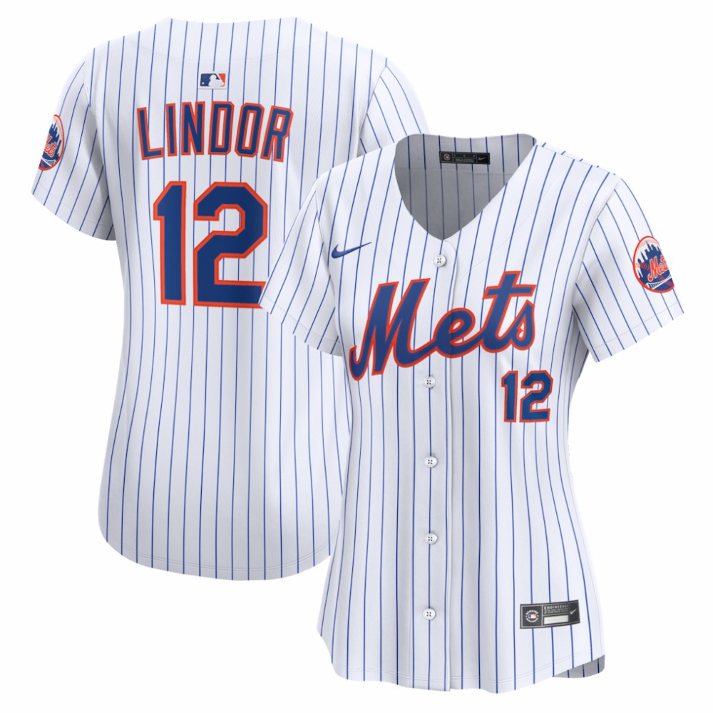 Francisco Lindor New York Mets Nike Women's Home Limited Jersey - White Jerseys