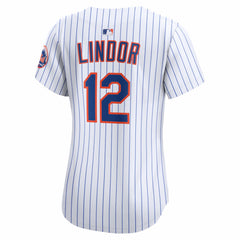 Francisco Lindor New York Mets Nike Women's Home Limited Jersey - White Jerseys