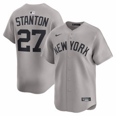 Giancarlo Stanton New York Yankees Nike Road Limited Jersey - Gray Jerseys