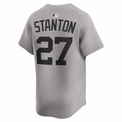 Giancarlo Stanton New York Yankees Nike Road Limited Jersey - Gray Jerseys
