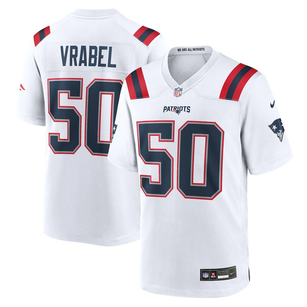 Mike Vrabel New England Patriots Retired Player Game Jersey - White Jerseys