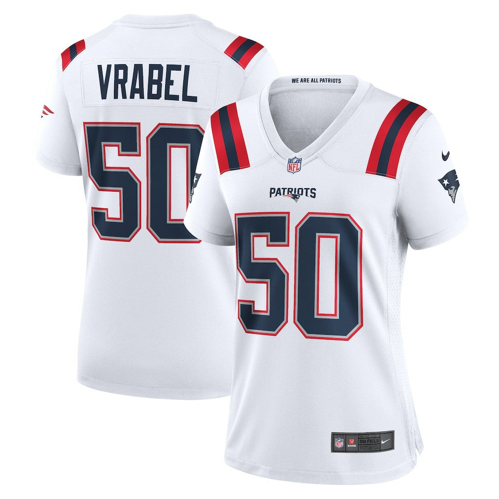 Mike Vrabel New England Patriots Women's Retired Player Game Jersey - White Jerseys