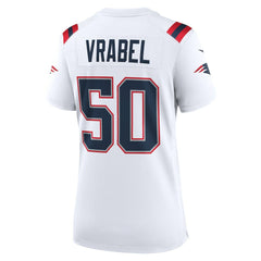 Mike Vrabel New England Patriots Women's Retired Player Game Jersey - White Jerseys