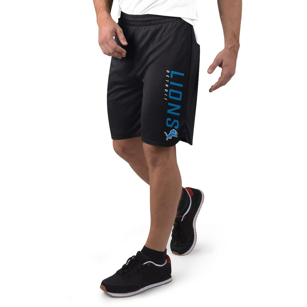 Detroit Lions MSX by Michael Strahan Mesh Shorts - Black Shorts