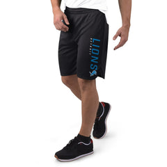 Detroit Lions MSX by Michael Strahan Mesh Shorts - Black Shorts