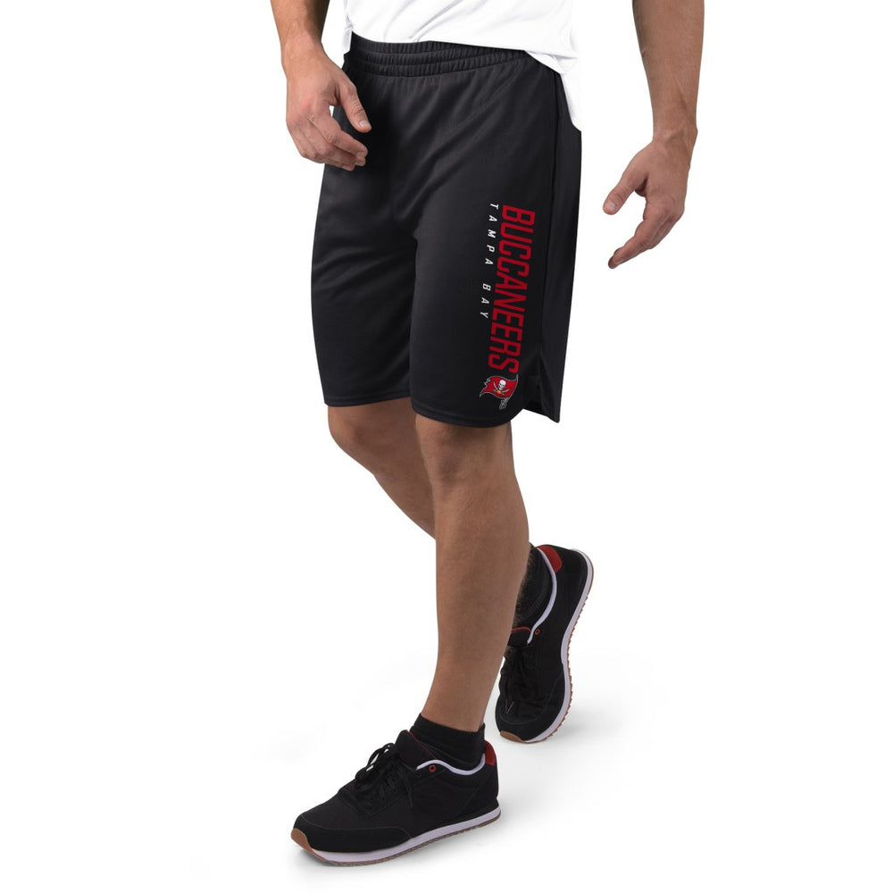 Tampa Bay Buccaneers MSX by Michael Strahan Mesh Shorts - Black Shorts