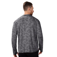 Atlanta Falcons MSX by Michael Strahan Performance Camo Long Sleeve T-Shirt - Black T-shirts