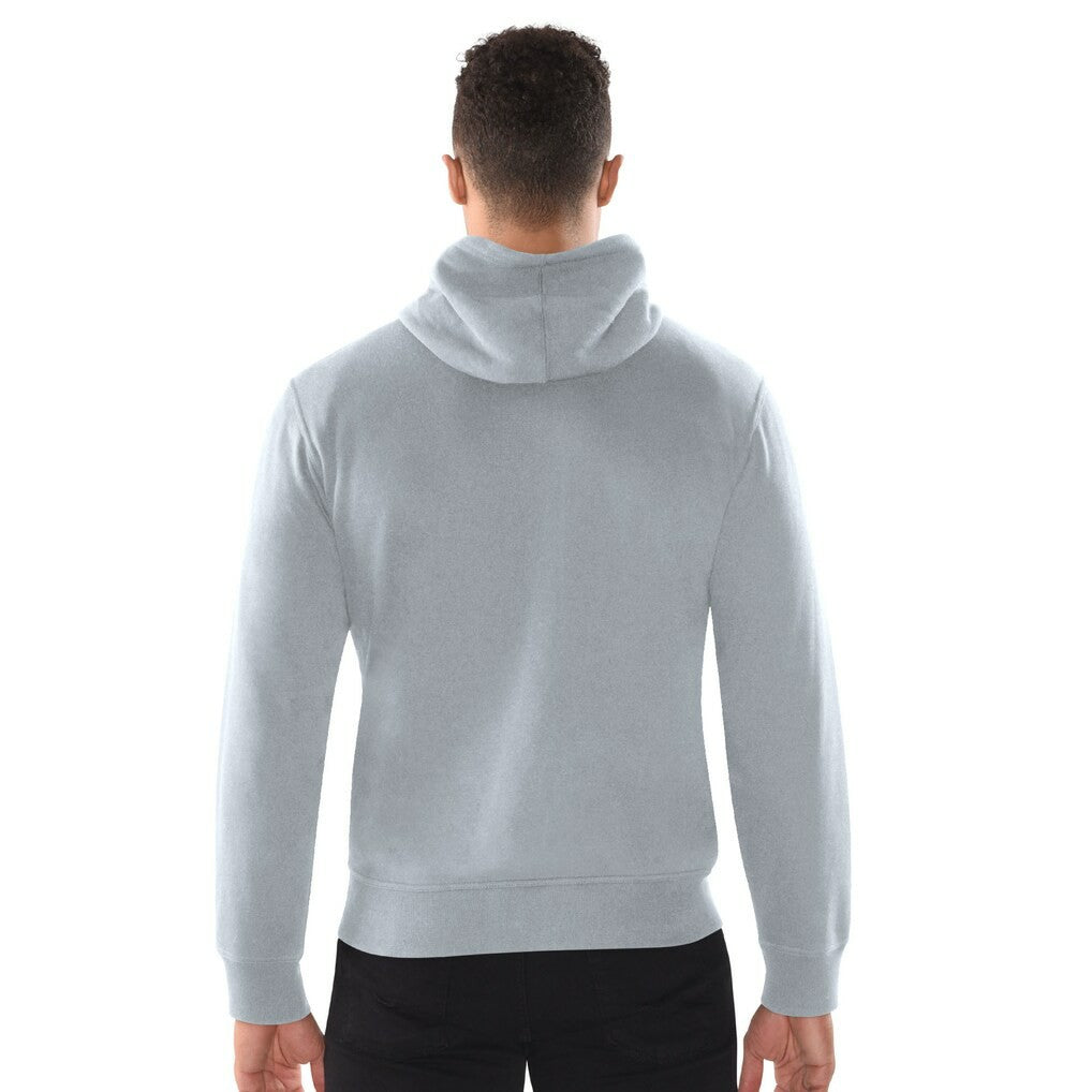 Minnesota Vikings Starter Distressed Classic Full-Zip Hoodie - Heather Gray Hoodies