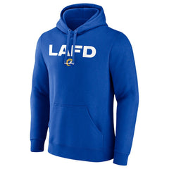 Los Angeles Rams LAFD Pullover Hoodie - Royal Hoodies