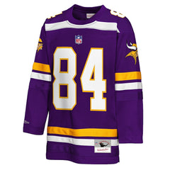 Randy Moss Minnesota Vikings Youth Hockey Fashion Jersey - Purple Jerseys
