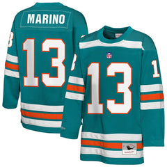 Dan Marino Miami Dolphins Youth Hockey Fashion Jersey - Aqua Jerseys