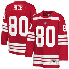 Jerry Rice San Francisco 49ers Youth Hockey Fashion Jersey - Scarlet Jerseys