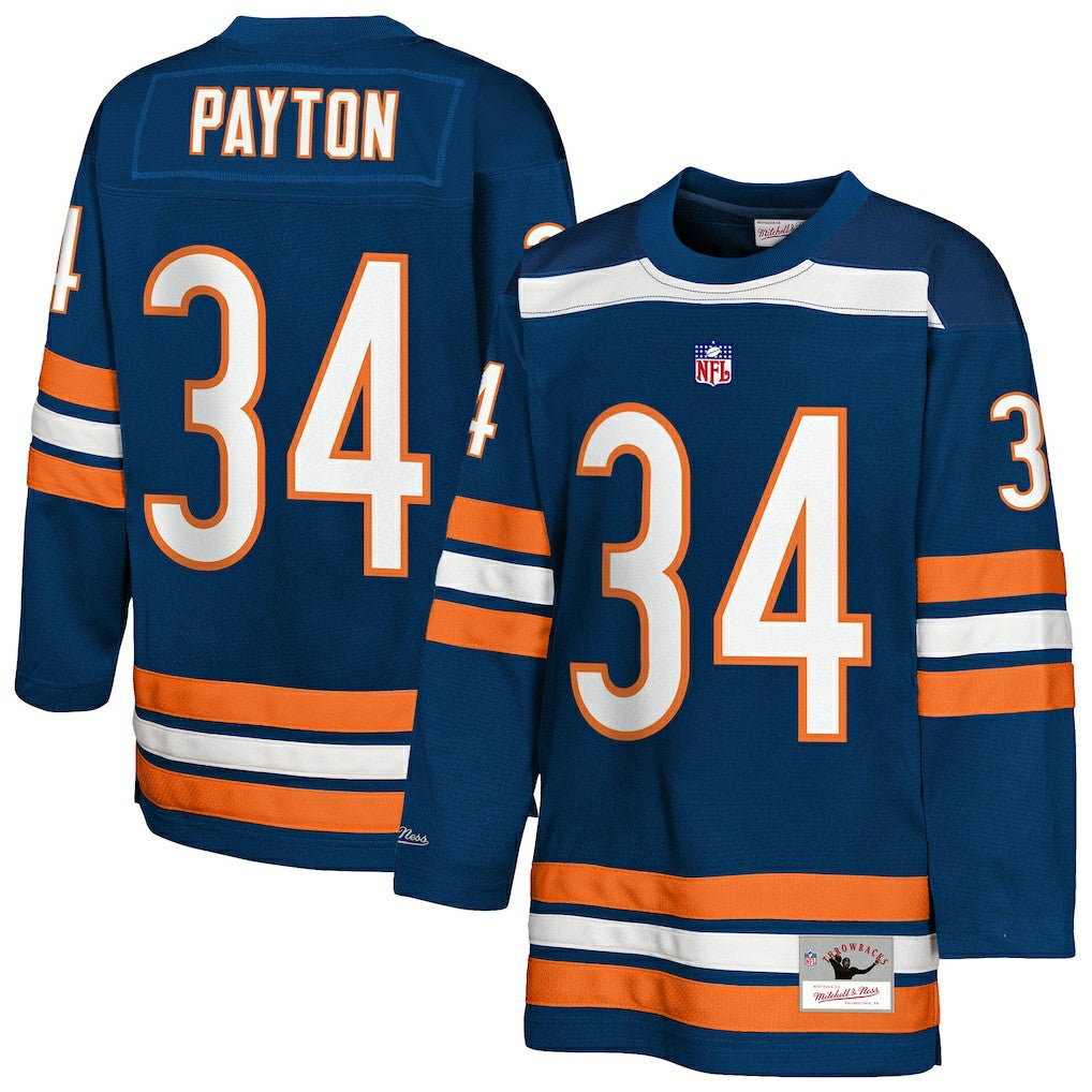 Walter Payton Chicago Bears Youth Hockey Fashion Jersey - Navy Jerseys