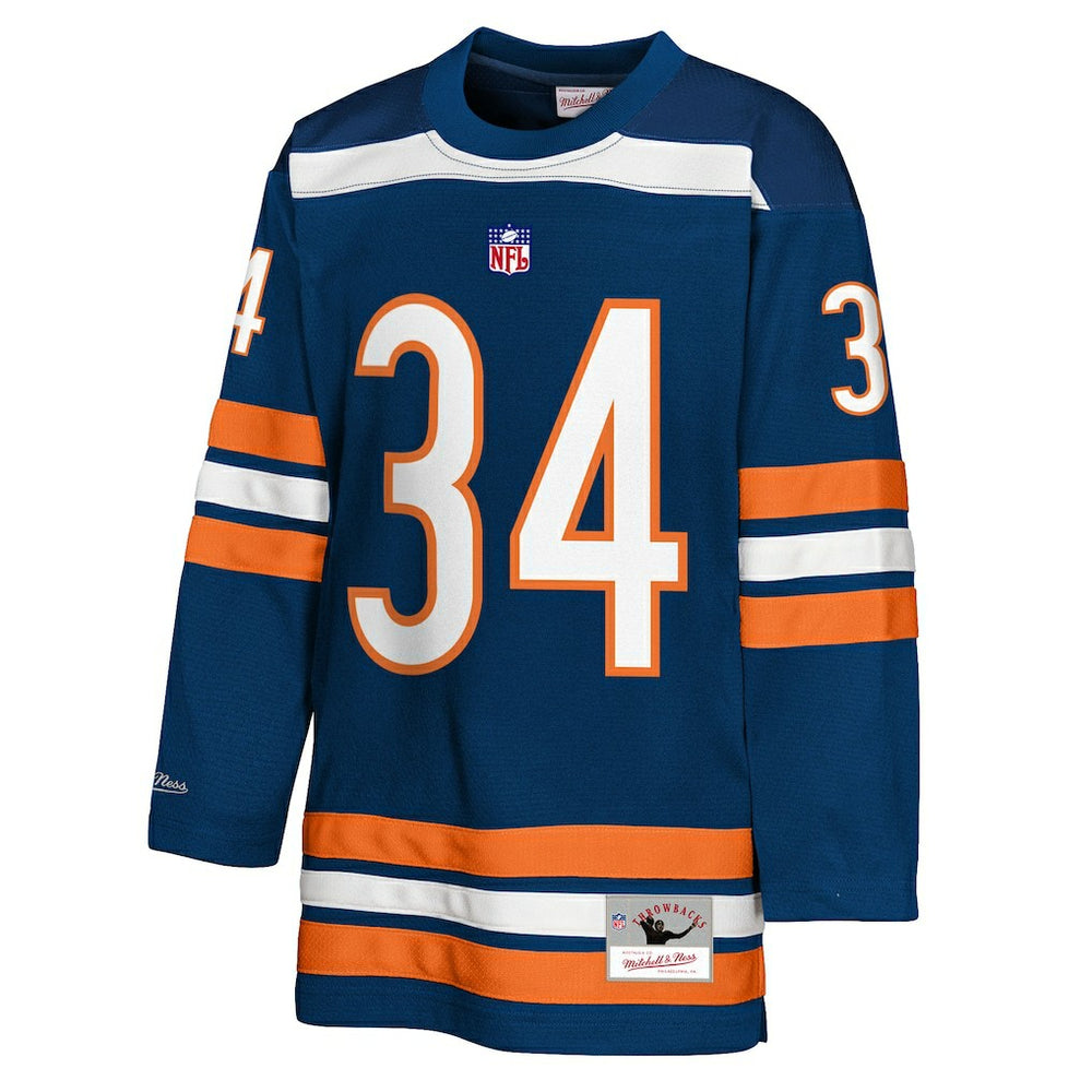 Walter Payton Chicago Bears Youth Hockey Fashion Jersey - Navy Jerseys