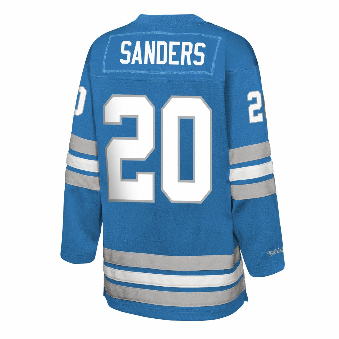 Barry Sanders Detroit Lions Youth Hockey Fashion Jersey - Blue Jerseys