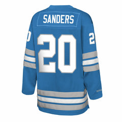 Barry Sanders Detroit Lions Youth Hockey Fashion Jersey - Blue Jerseys