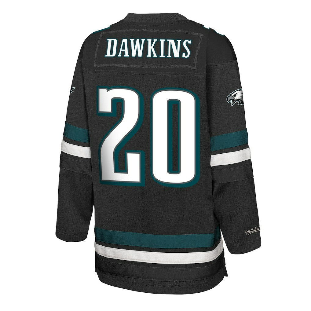 Brian Dawkins Philadelphia Eagles Youth Hockey Fashion Jersey - Black Jerseys