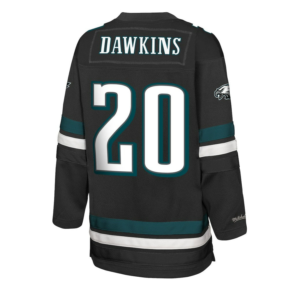Brian Dawkins Philadelphia Eagles Youth Hockey Fashion Jersey - Black Jerseys