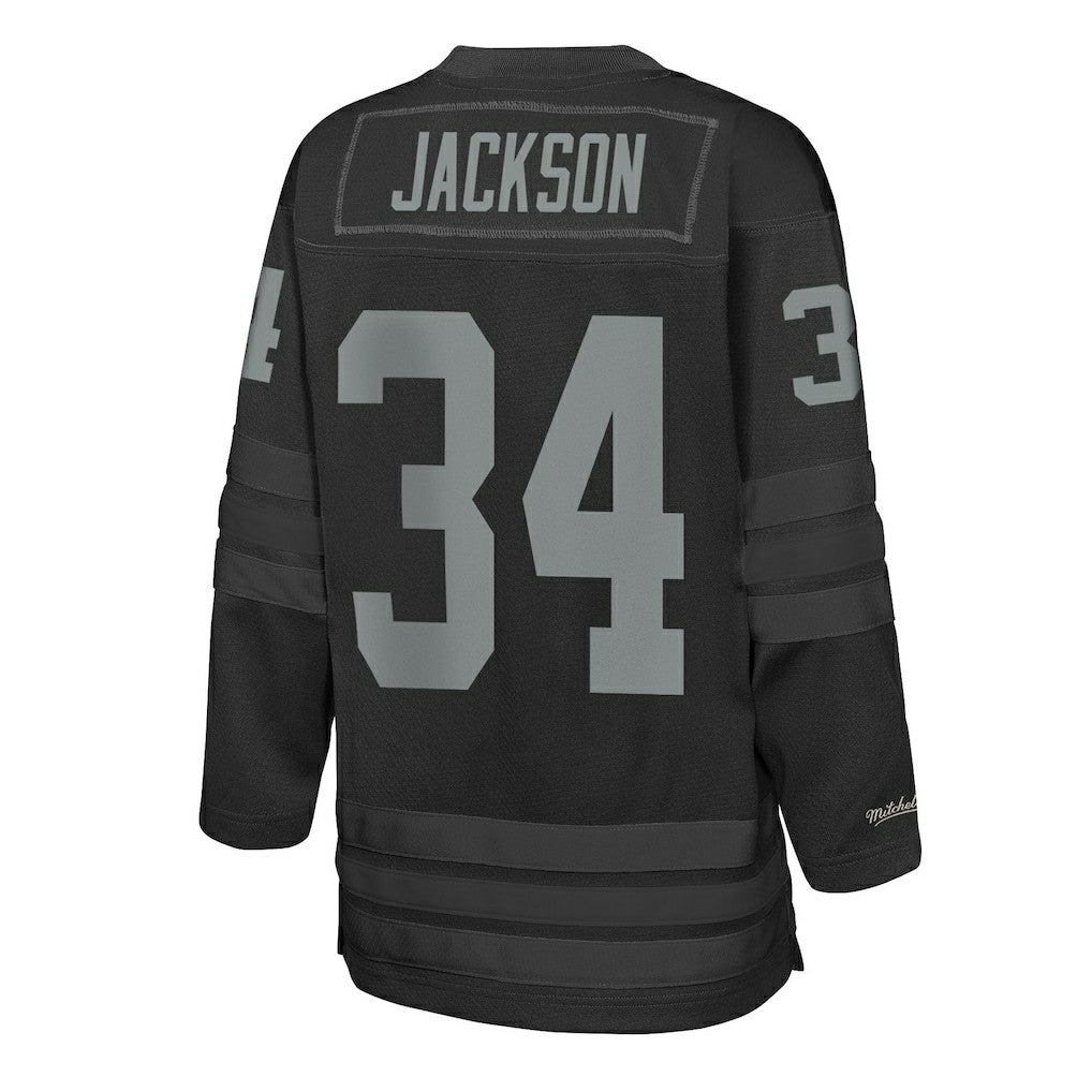 Bo Jackson Las Vegas Raiders Youth Hockey Fashion Jersey - Black Jerseys
