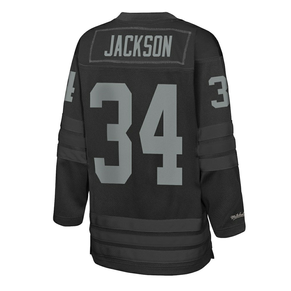 Bo Jackson Las Vegas Raiders Youth Hockey Fashion Jersey - Black Jerseys