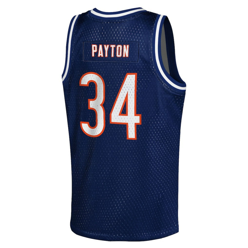 Walter Payton Chicago Bears Youth Retired Player NFL Basketball Fashion Jersey - Navy Jerseys