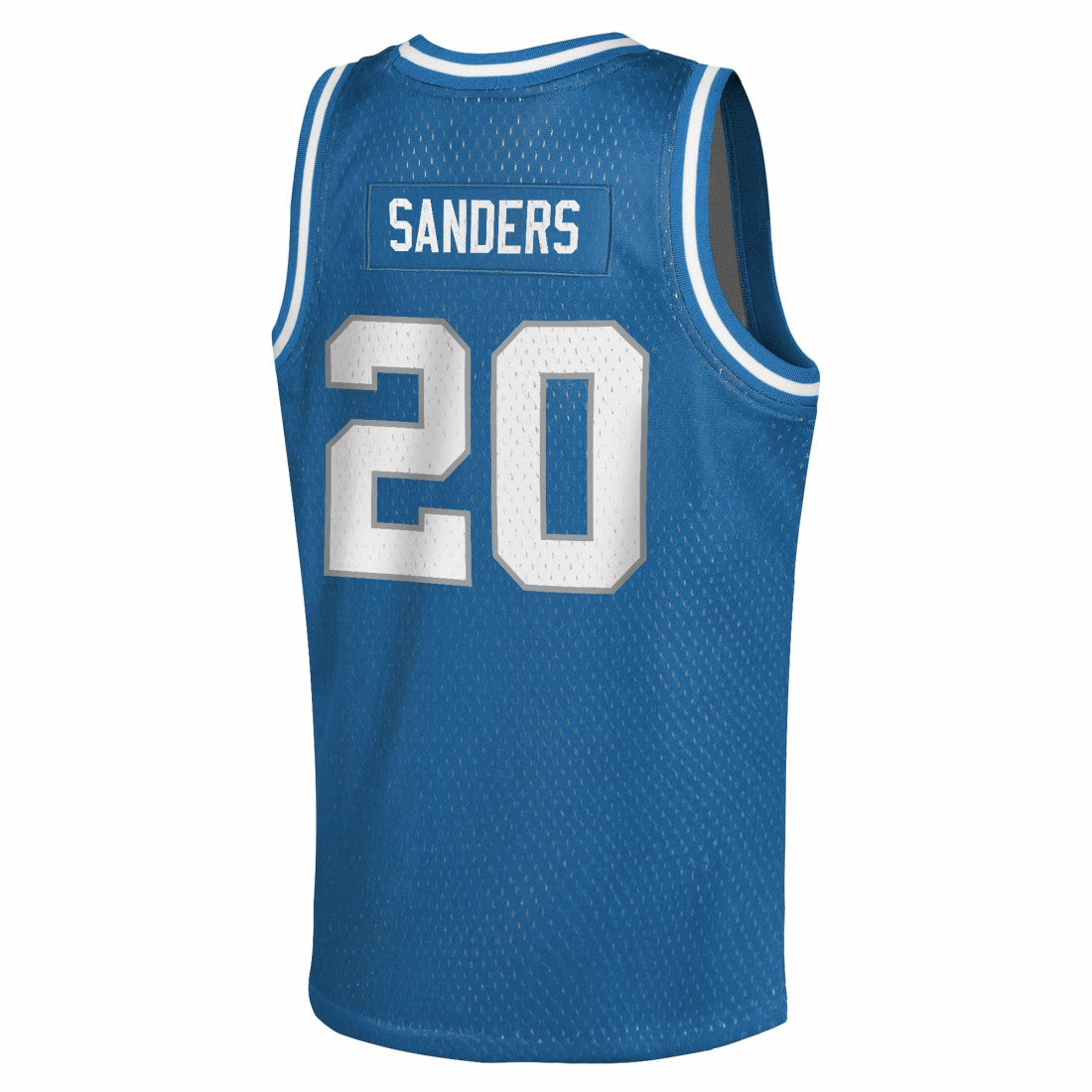 Barry Sanders Detroit Lions Youth Retired Player NFL Basketball Fashion Jersey - Blue Jerseys