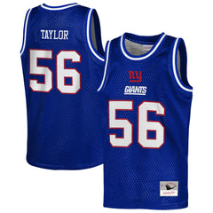 Lawrence Taylor New York Giants Youth Retired Player NFL Basketball Fashion Jersey - Royal Jerseys