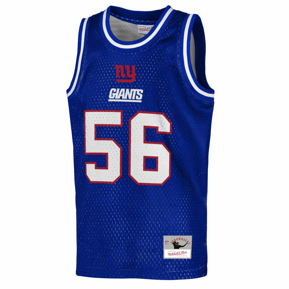 Lawrence Taylor New York Giants Youth Retired Player NFL Basketball Fashion Jersey - Royal Jerseys