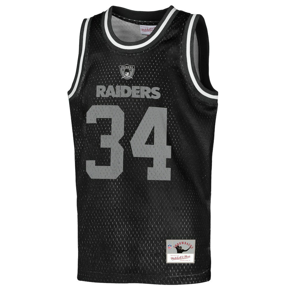 Bo Jackson Las Vegas Raiders Youth Retired Player NFL Basketball Fashion Jersey - Black Jerseys