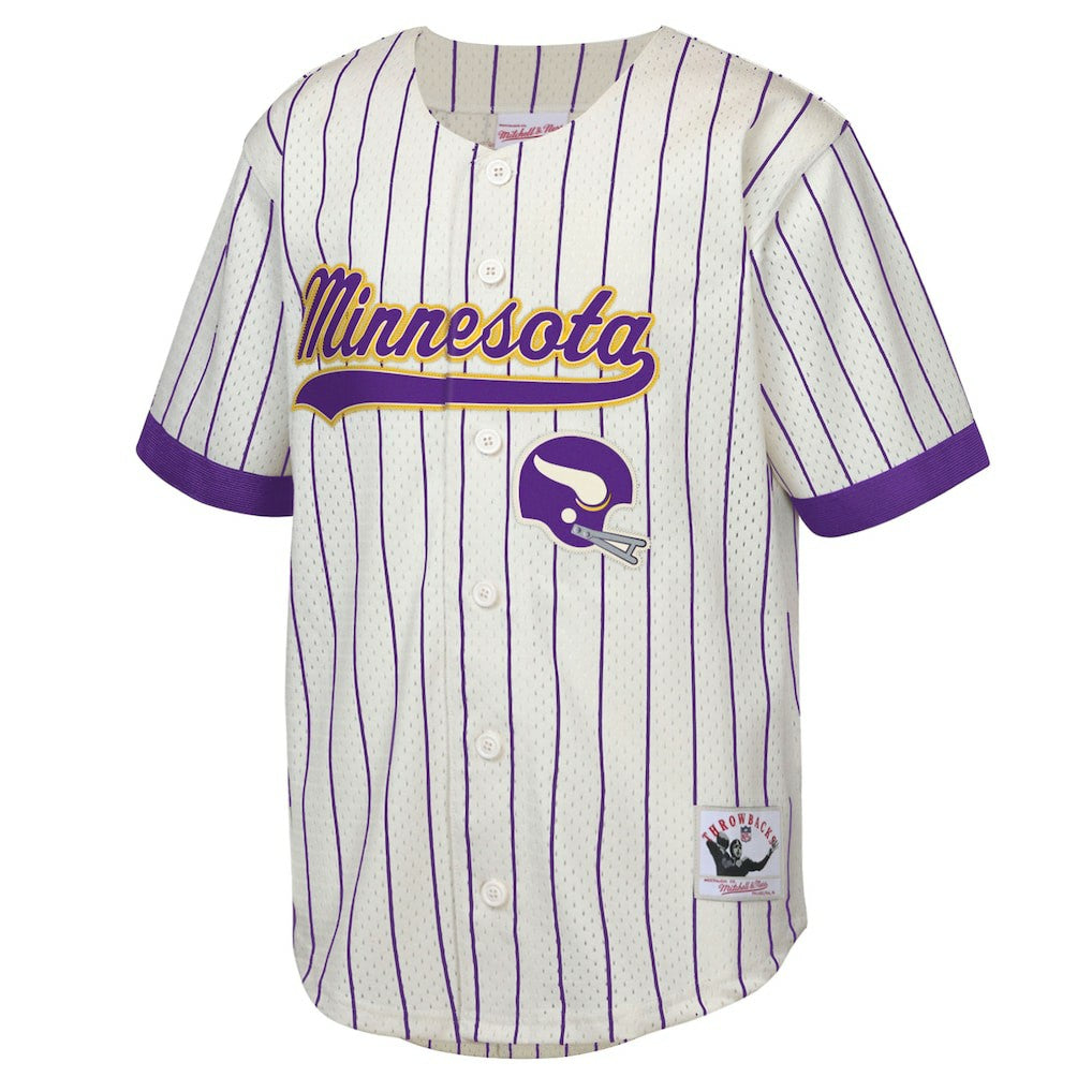 Randy Moss Minnesota Vikings Youth Retired Player Name & Number Baseball Jersey - Cream Jerseys