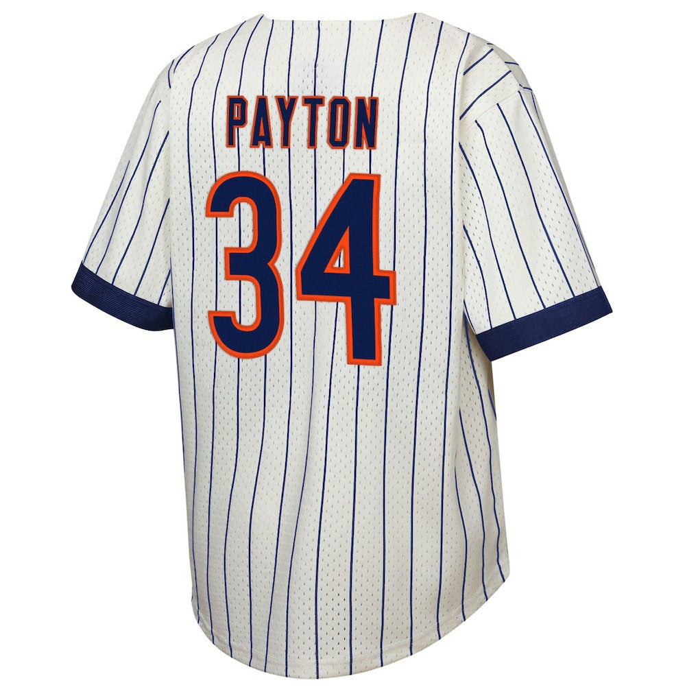 Walter Payton Chicago Bears Youth Retired Player Name & Number Baseball Jersey - Cream Jerseys