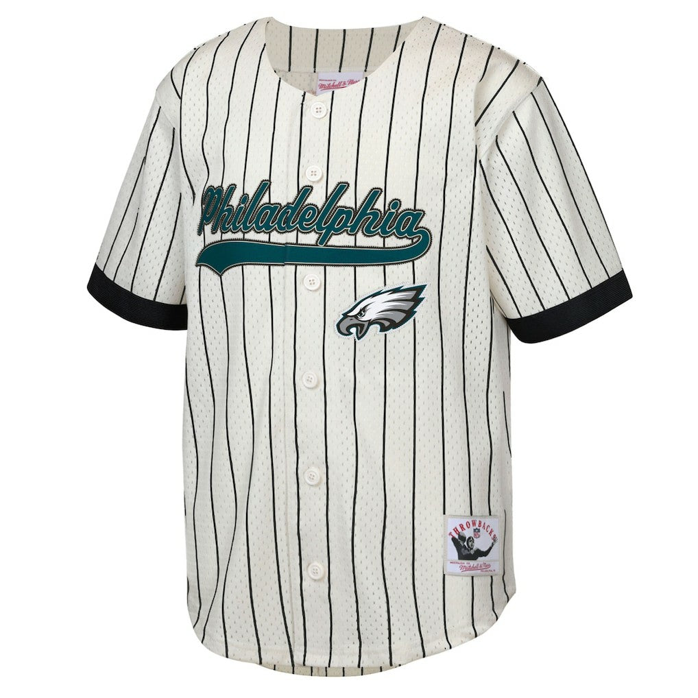 Brian Dawkins Philadelphia Eagles Youth Retired Player Name & Number Baseball Jersey - Cream Jerseys