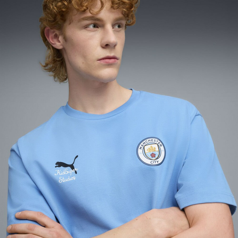 Manchester City x KidSuper 2025 FIFA Club World Cup Graphic T-Shirt Light Blue - Puma sale