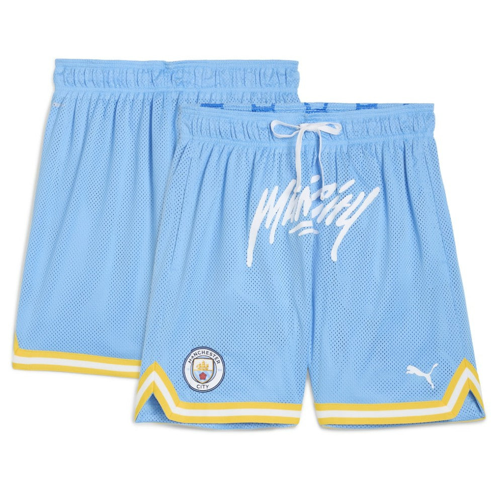 Manchester City 2025 FIFA Club World Cup Hoops Reversible Shorts Light Blue - Puma for sale