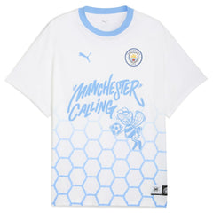 Manchester City 2025 FIFA Club World Cup Hoops T-Shirt White - Puma on sale