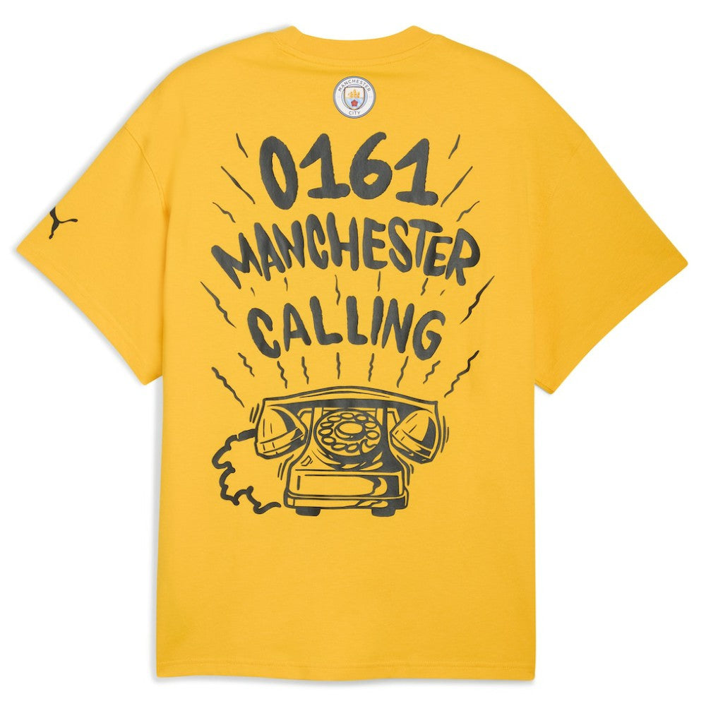 Manchester City 2025 FIFA Club World Cup Hoops T-Shirt Yellow - Puma online