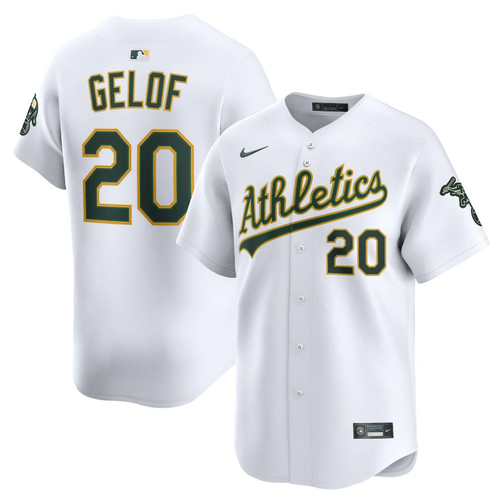 Zack Gelof Athletics Nike Home Limited Player Jersey - White Jerseys